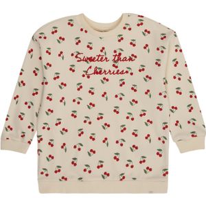 Only Mini Sweatshirt 'KMGCHERRY'  crème / olijfgroen / donkerrood