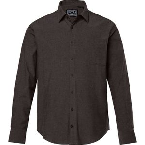 STHUGE Overhemd  donkerbruin