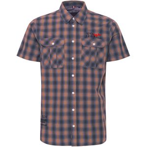 FQ1924 Overhemd 'Samir'  blauw / oranje / rood