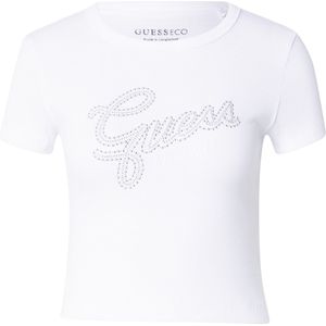 GUESS Shirt  zilver / wit