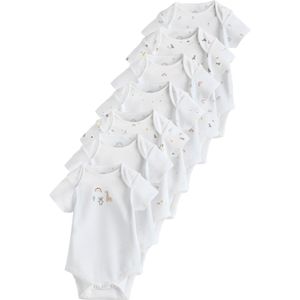 Next Rompertje/body  geel / lichtgrijs / rood / wit