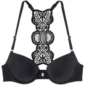 Zwart - Bralette - Microtouch - Met Versteviging En Beugel