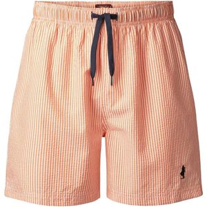MCS Zwemshorts 'Irving'  navy / mandarijn / wit