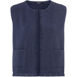Olsen Gebreid vest  indigo