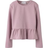 Peplum Top - Regular Fit - Lange Mouwen - Glitter Detail