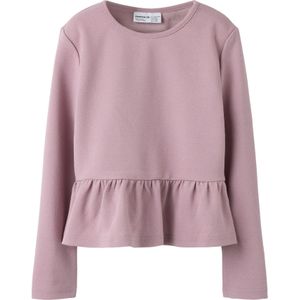 Peplum Top - Regular Fit - Lange Mouwen - Glitter Detail