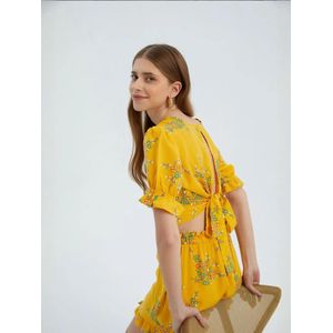 Hiccup Blouse  geel / groen / kaki / oranje