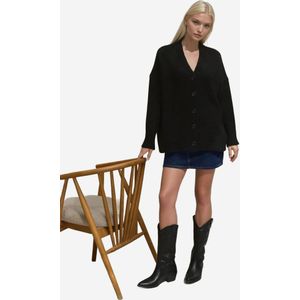 Hiccup Gebreid vest  zwart