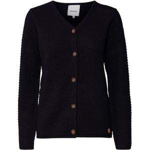 Oxmo Gebreid vest 'Helga'  zwart