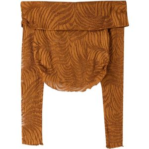 Bershka Shirt  bruin / cognac