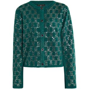 faina Gebreid vest  smaragd