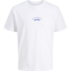 JACK & JONES Shirt  royal blue/koningsblauw / wit