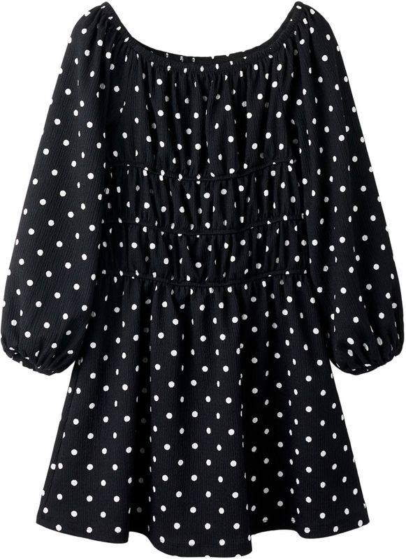 NAME IT Jurk  aqua / zwart / wit