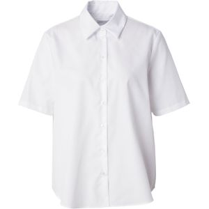 Blouse - Wit - 100% Katoen - Korte Mouwen - Regular Fit