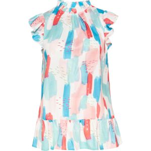 FELIPA Blouse 'Fashion Look'  hemelsblauw / lichtblauw / rosa / rood