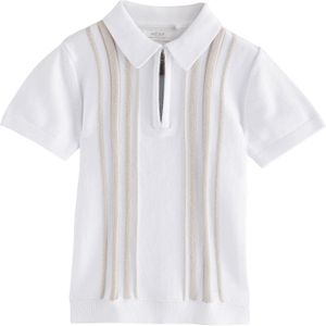 Next Shirt  beige / wit