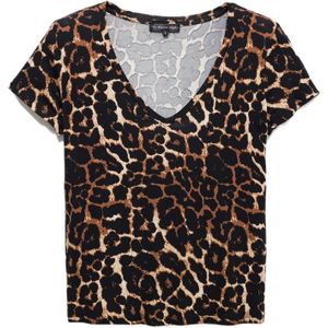 No Matter What Shirt  ecru / bruin / zwart