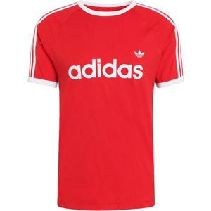 ADIDAS ORIGINALS Shirt 'Ringer'  rood / wit