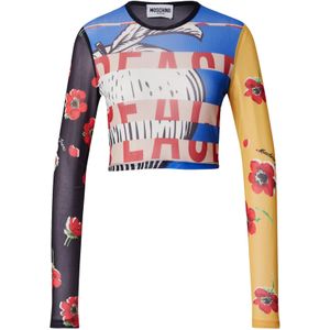 Moschino Jeans Shirt  royal blue/koningsblauw / geel / rood / zwart