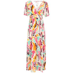 ebeeza Zomerjurk 'Boho'  turquoise / oranje / pink / wolwit