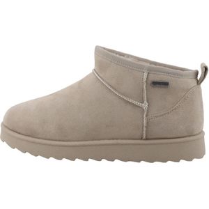 TOM TAILOR - Boots - Lichtbeige - Effen - Blokhak - Ritssluiting