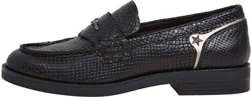 Pepe Jeans - PLS100006 - Loafers - Zwart - Leer - Plat - Casual