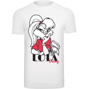 F4NT4STIC Shirt 'Looney Tunes Classic Lola Bunny'  bloedrood / zwart / wit