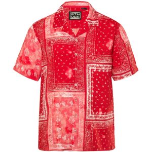 STHUGE Overhemd  rood / wit
