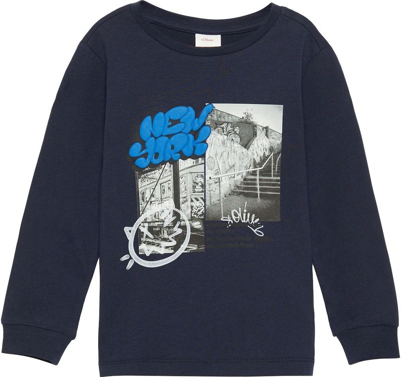 s.Oliver Shirt  navy / gemengde kleuren