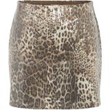 Noisy may - NMJESSY - Kokerrok - Crème - Donkerbeige - Zwart