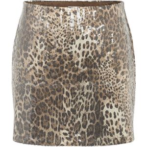 Noisy may - NMJESSY - Kokerrok - Crème - Donkerbeige - Zwart