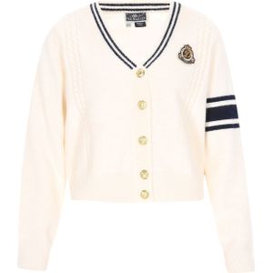 DreiMaster - Maritim - Gebreid Vest - Geel - Zwart - Natuurwit