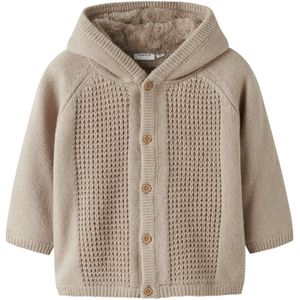 NAME IT - NBNOLLY - Gebreid Vest - Greige