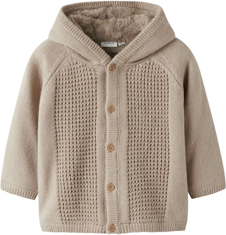 NAME IT - NBNOLLY - Gebreid Vest - Greige