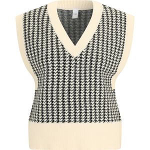 YAS Trui 'YASESMEE'  crème / zwart