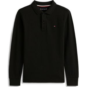 TOMMY HILFIGER - Shirt - Zwart - Lange Mouw - Polokraag