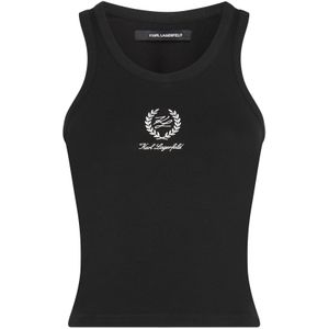 Karl Lagerfeld Top 'Hotel'  zwart / wit