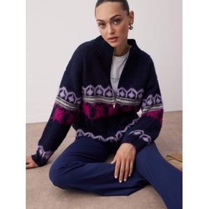 Trendyol Gebreid vest  lichtbeige / navy / lavendel / pink