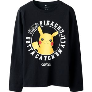 NAME IT Shirt 'NKMVOSRIC POKEMON'  geel / rood / zwart / wit