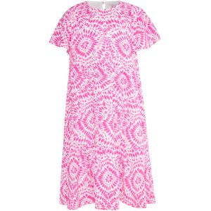 IZIA Jurk  eosine / lichtroze / wit