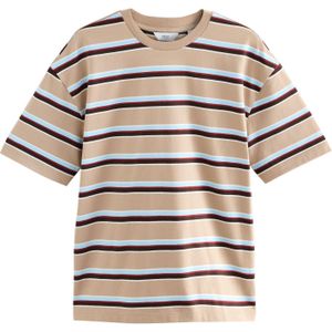 Next Shirt  beige / lichtblauw / zwart / wit