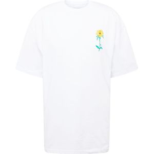 Karl Kani Shirt  chocoladebruin / geel / jade groen / wit