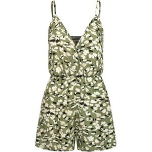 Cloud5ive Jumpsuit  crème / olijfgroen / zwart