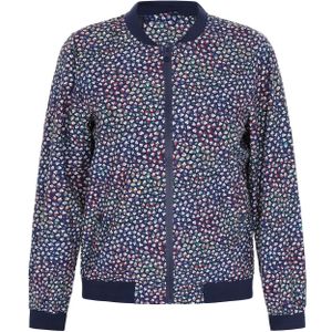 swirly Tussenjas  blauw / marine / groen / wit