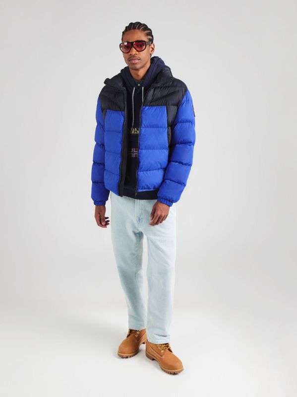 NAPAPIJRI Winterjas 'A-MOLVENO'  kobaltblauw / nachtblauw