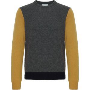 Casual Friday Trui 'Karl'  mosterd / grijs gemêleerd