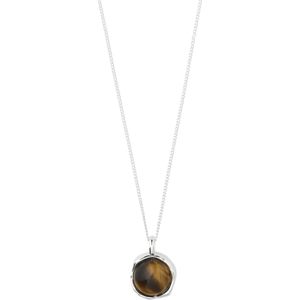 Pilgrim Ketting 'Sense'  bruin / zilver
