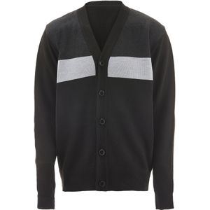 fernell Gebreid vest  grijs / zwart