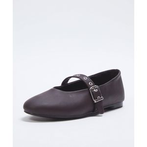 Trendyol Ballerina met riempjes  kastanjebruin