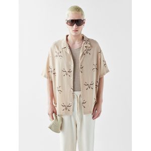 VAMOS CLO Overhemd  beige / bruin